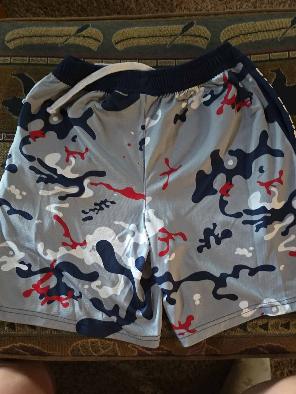 MLB St. Louis Cardinals Navy Athletic Shorts with White Logo